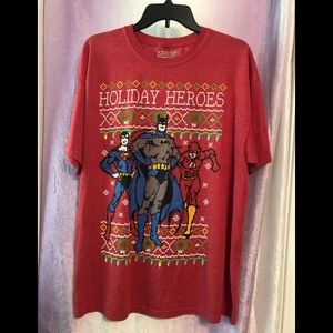 DC Comic Justice League Batman Holiday Heroes T